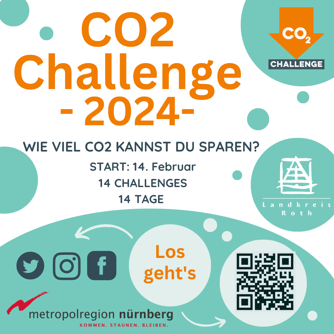  Plakat für die CO2-Challenge 2024 