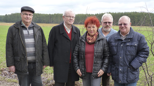  v. l. n. r.: Herbert Schwarzmeier, Ulrich Wasserburger, Barbara Schröder, Gerolf Bauer, Wolfgang Röhrl 