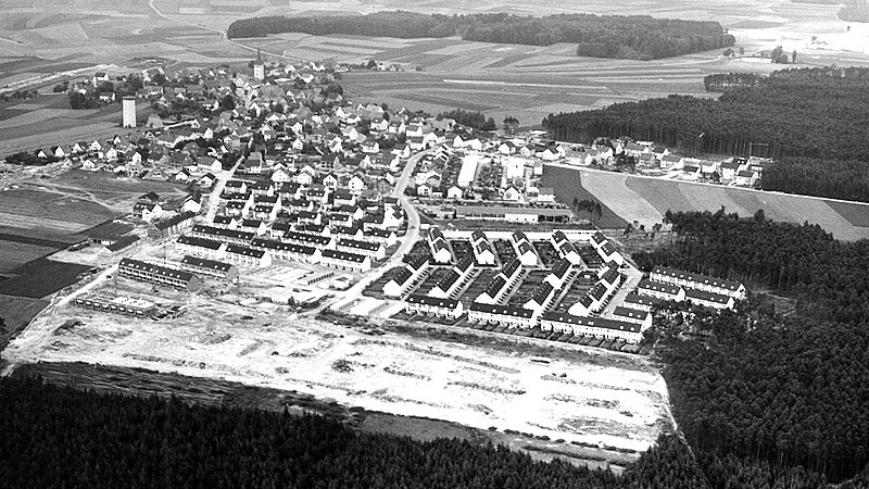  Luftbild Leerstetten Siedlung 1971 